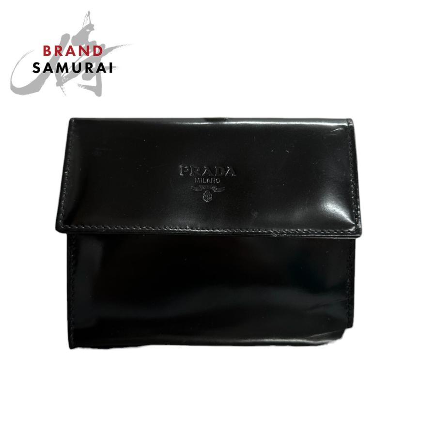 PRADA（プラダ） ブラック エナメル コインケース レディース S1-00105