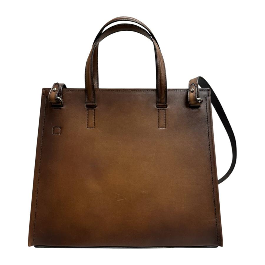 美品 Berluti ベルルッティ ルッティ ブラウン シルバー金具 レザー