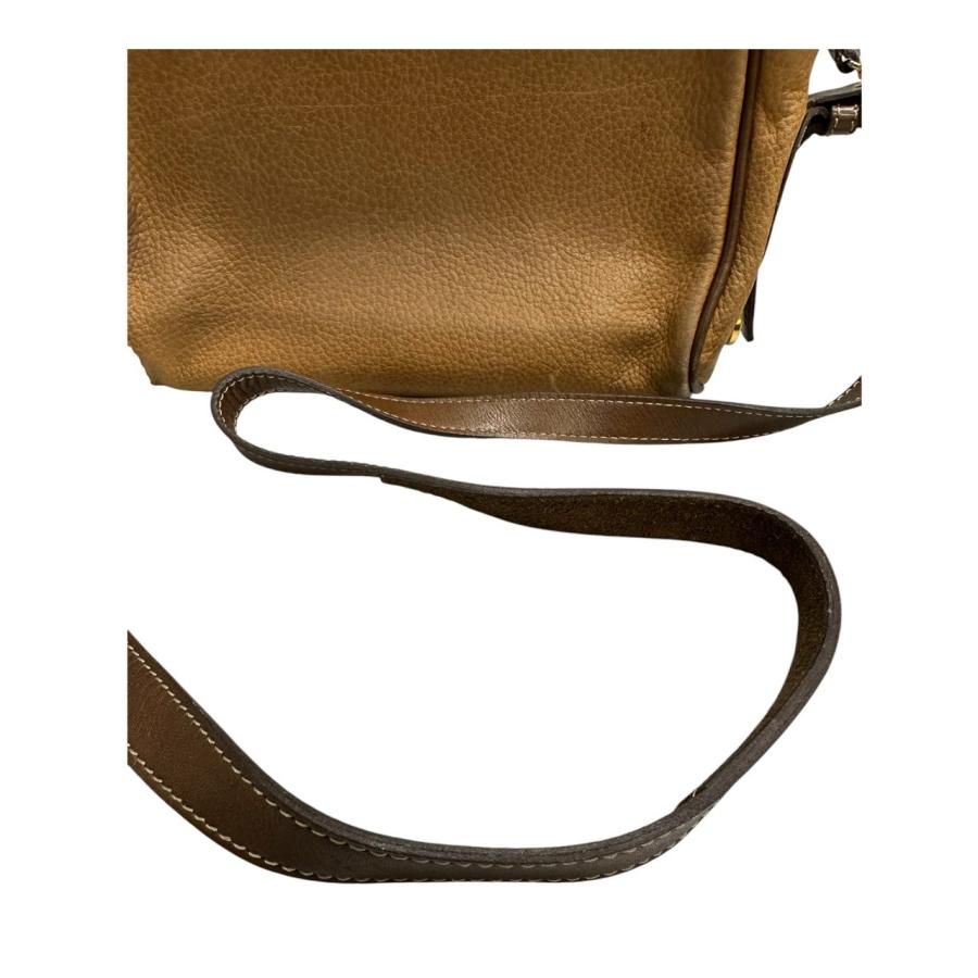 LOEWE（ロエベ） アナグラム ブラウン キャメル レザー ショルダー