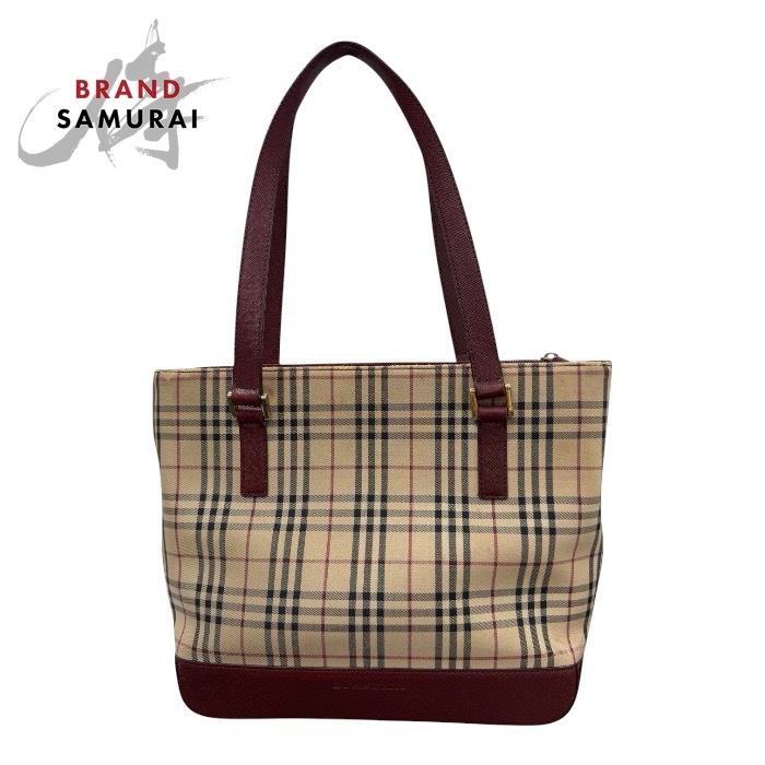 BURBERRY（バーバリー） ノバチェック ベージュ ボールドー キャンバス