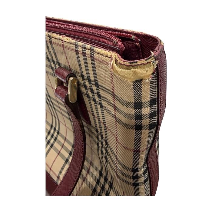 BURBERRY（バーバリー） ノバチェック ベージュ ボールドー キャンバス