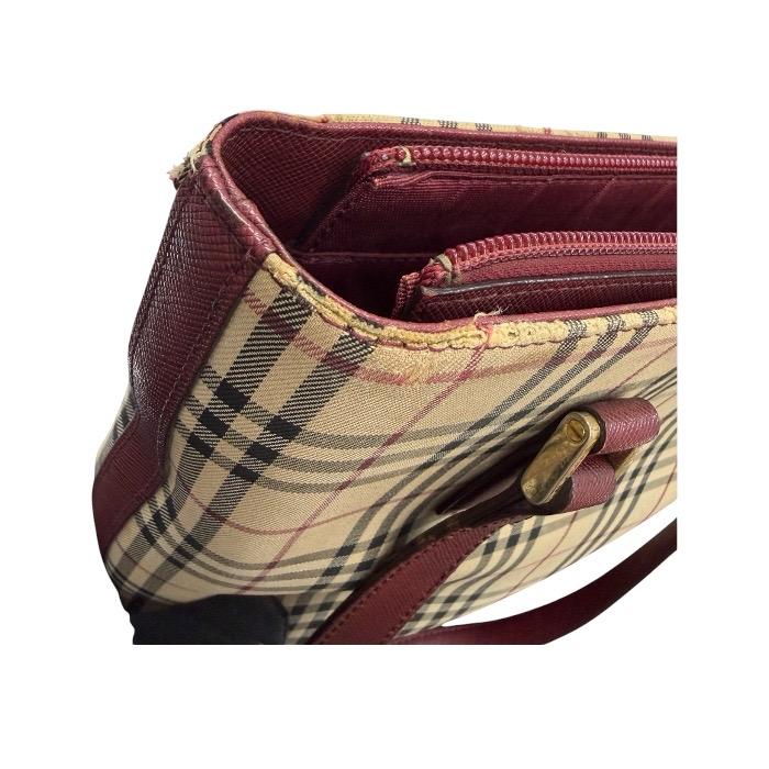 BURBERRY（バーバリー） ノバチェック ベージュ ボールドー キャンバス