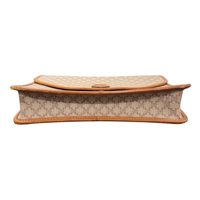 CELINE（セリーヌ） マカダム ブラウン ゴールド金具 PVCコーティング
