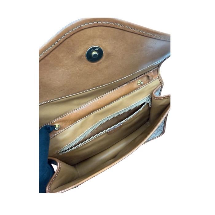 CELINE（セリーヌ） マカダム ブラウン ゴールド金具 PVCコーティング