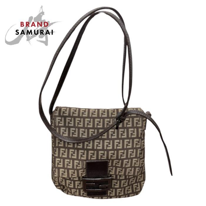 FENDI（フェンディ） 美品 ズッキーノ ブラウン シルバー金具