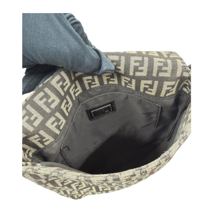 FENDI（フェンディ） 美品 ズッキーノ ブラウン シルバー金具