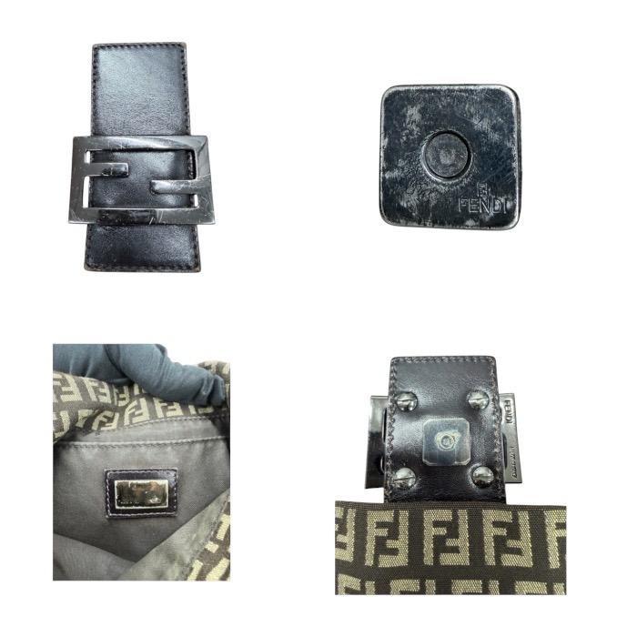 FENDI（フェンディ） 美品 ズッキーノ ブラウン シルバー金具