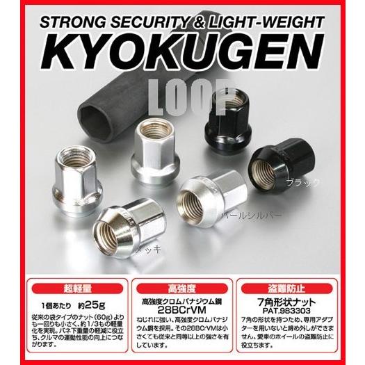 kics 極限 貫通ナット M12×P1.25 ブラック 20個 HP013B  協永産業 |  | 01