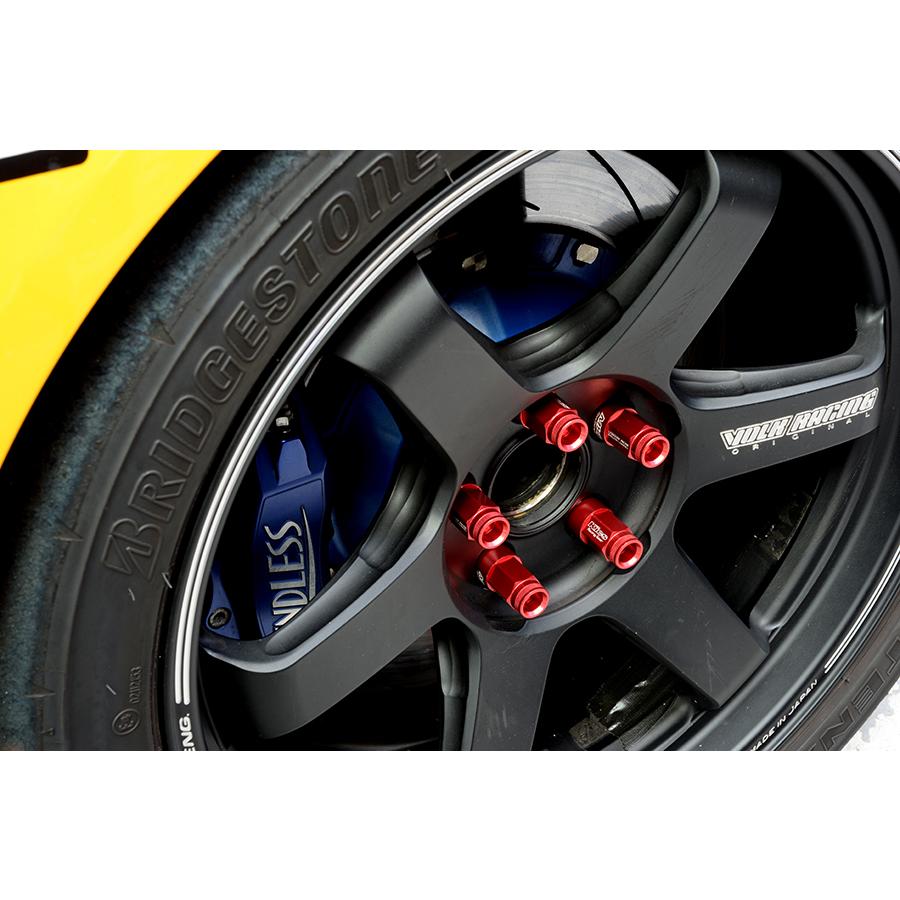 Kics RL54-14R M14×P1.5 レッド  ローレットタイプ レデューラ レーシング シェルタイプ ロック＆ナット 20個  協永産業 | KYO-EI | 03