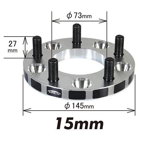 【信頼の日本製】 キックスワイドトレッドスペーサー 15mm 5H-114.3 P12-1.5 5115W1 |  | 02