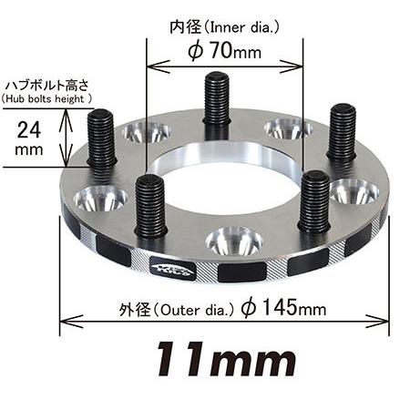 【信頼の日本製】 キックスワイドトレッドスペーサー 11mm 5H-114.3 P12-1.5 5111W1 |  | 02