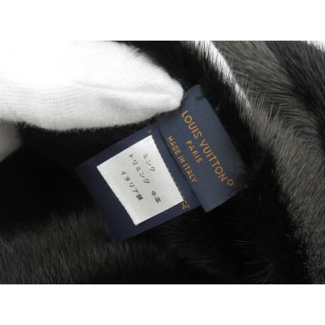 ▼値下げ▼■中古■2023年■　ルイヴィトン マフラー エシャルプ モノグラム リバース ミンク 黒 M75891 箱 【102301】 ▽値下げ▽□中古□2023年□ ルイヴィトン マフラー エシャルプ