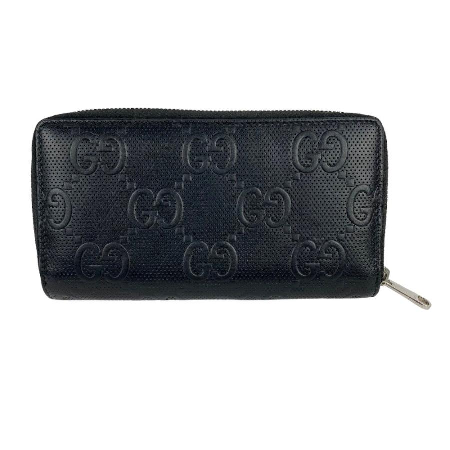 グッチ GUCCI GGエンボス ジップアラウンドウォレット 長財布 レザー ブラック 625558 中古 新入荷 GU0537 ◇お値打ち品◇ □中古□ グッチ GGエンボス ジップアラウンド