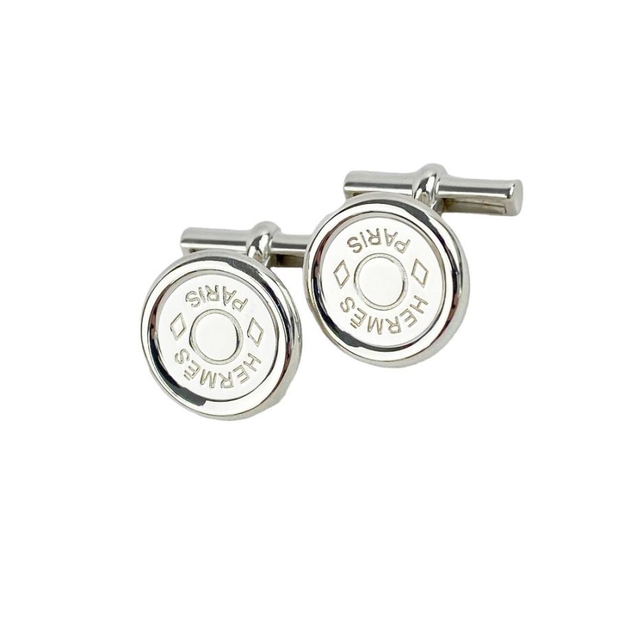 ◆SALE◆　■新同■磨き済■　エルメス カフス セリエ アクセサリー スーツ SV シルバー 箱 【103391】 |  | 01