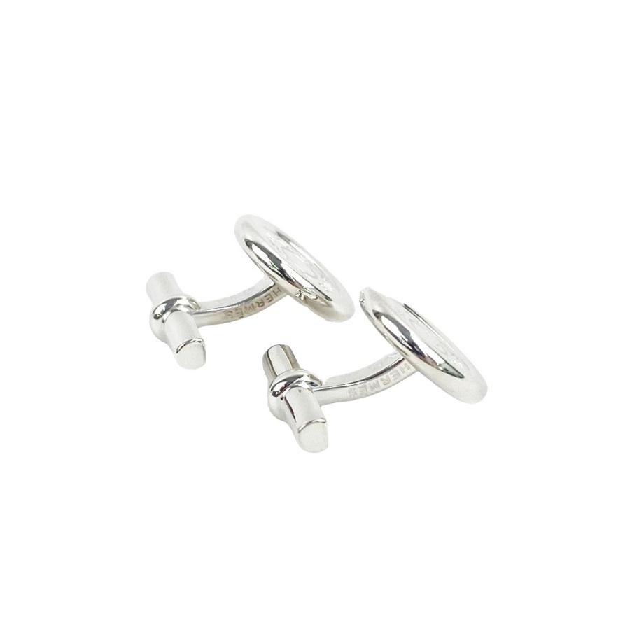 ◆SALE◆　■新同■磨き済■　エルメス カフス セリエ アクセサリー スーツ SV シルバー 箱 【103391】 |  | 05