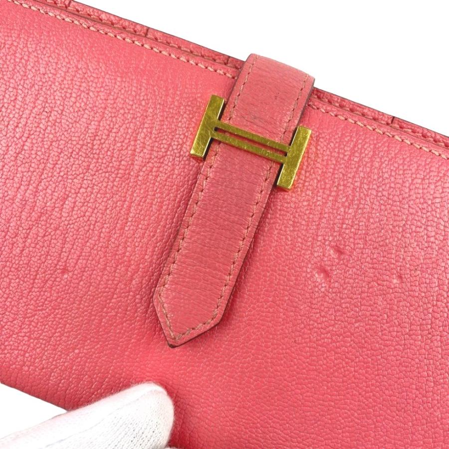 ■中古■　エルメス ベアン 長財布 シェーブル ピンク GP A刻 【103940】 楽天市場】エルメス □中古□ ベアン 長財布 シェーブル ピンク GP A刻