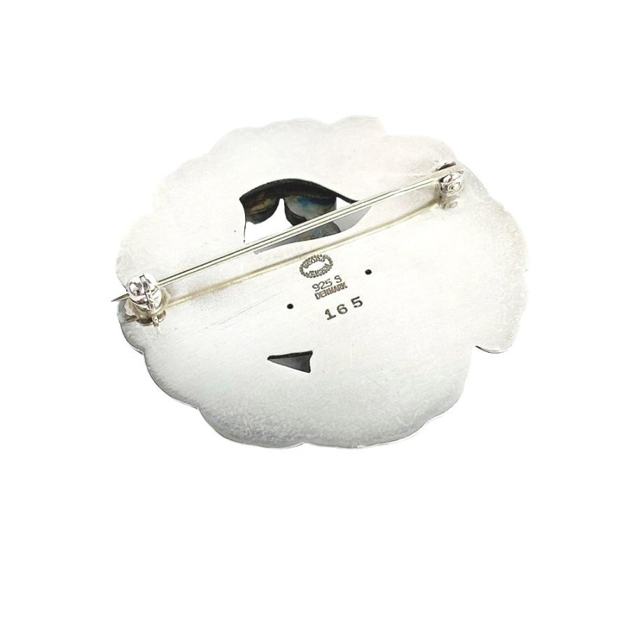 ◆お値打ち品◆　■美品■　ジョージジェンセン ブローチ グリーンアゲイト 鳥 SV シルバー 165 【106347】 |  | 01