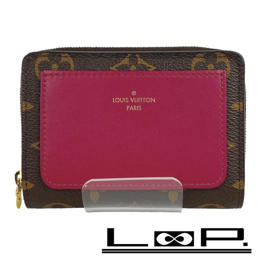 □新同□ ルイヴィトン ポルトフォイユ ルー 二つ折り 財布 モノグラム