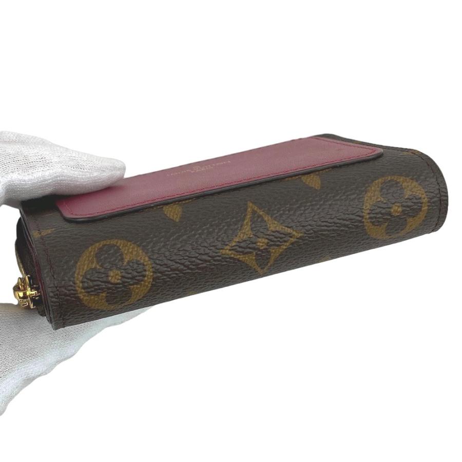 □新同□ ルイヴィトン ポルトフォイユ ルー 二つ折り 財布 モノグラム