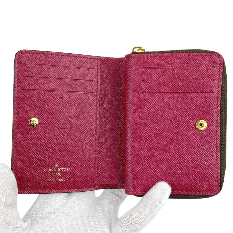【極美品】ルイヴィトン ポルトフォイユ ルー フューシャ M82377 折り財布 □新同□ ルイヴィトン ポルトフォイユ ルー 二つ折り 財布 モノグラム