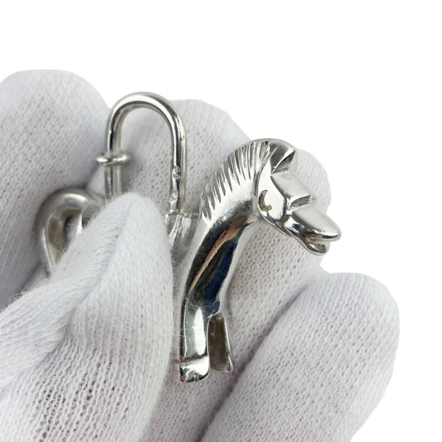 ▼値下げ▼　■新同■　エルメス カデナ ホース チャーム 馬 シュバル シルバー SV 【110627】 |  | 06