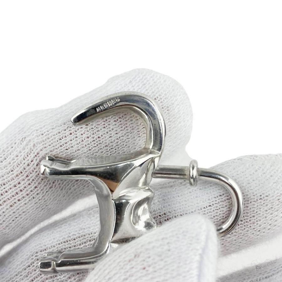 ▼値下げ▼　■新同■　エルメス カデナ ホース チャーム 馬 シュバル シルバー SV 【110627】 |  | 07