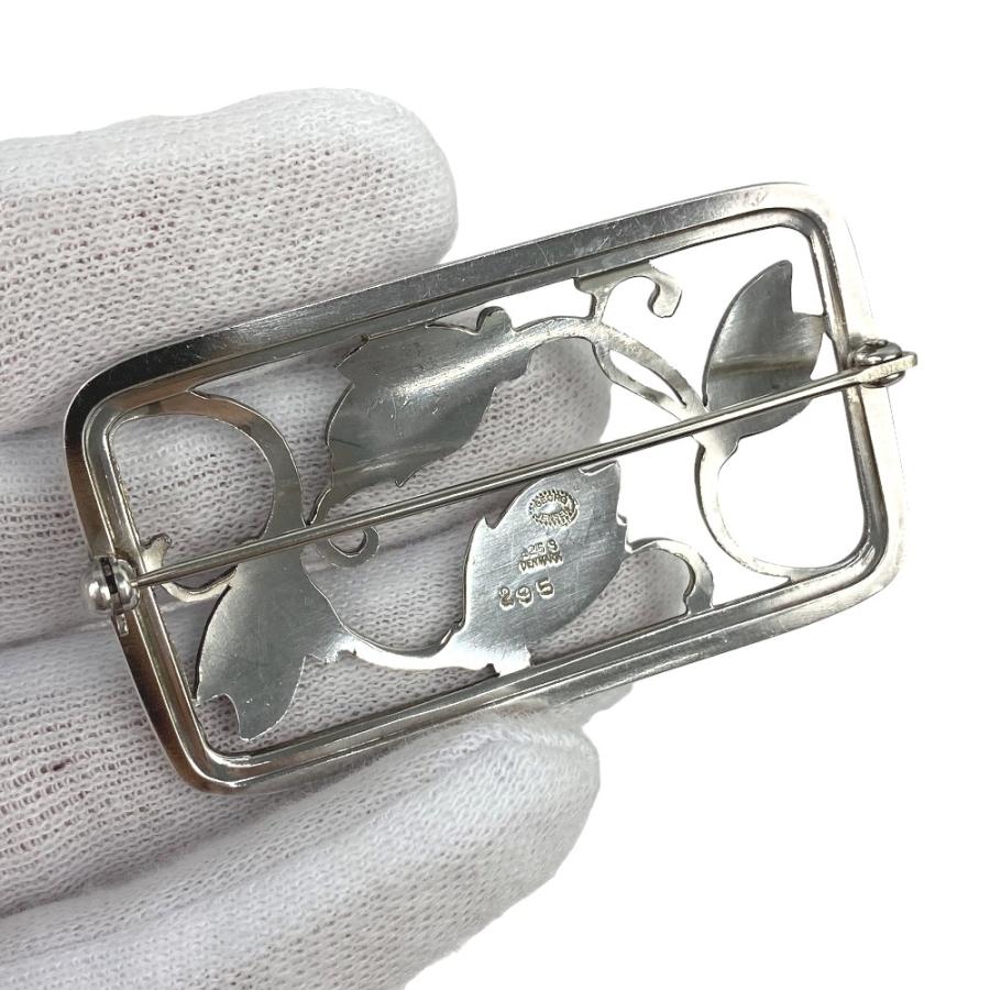 ◆SALE◆　■美品■　ジョージジェンセン ブローチ 花 フラワー シルバー SV ＃295 【111587】 |  | 05