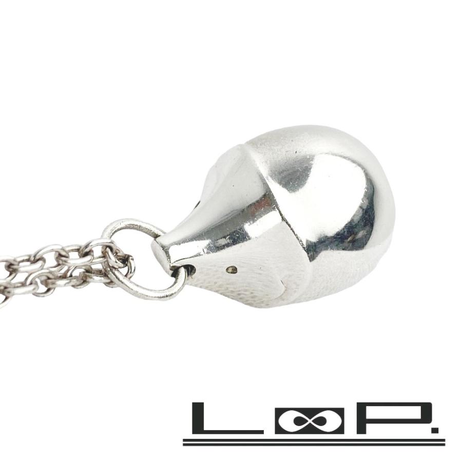   ジョージジェンセン ハリネズミ ネックレス □美品□ ジョージジェンセン ロング ネックレス ハリネズミ アニマル