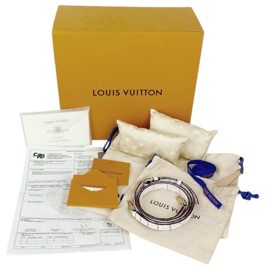 ■未使用■　ルイヴィトン カプシーヌMINI 2WAY ハンド バッグ エキゾチック レザー クロコダイル ホワイト ピンク N99622 箱 【1224】□ |  | 09