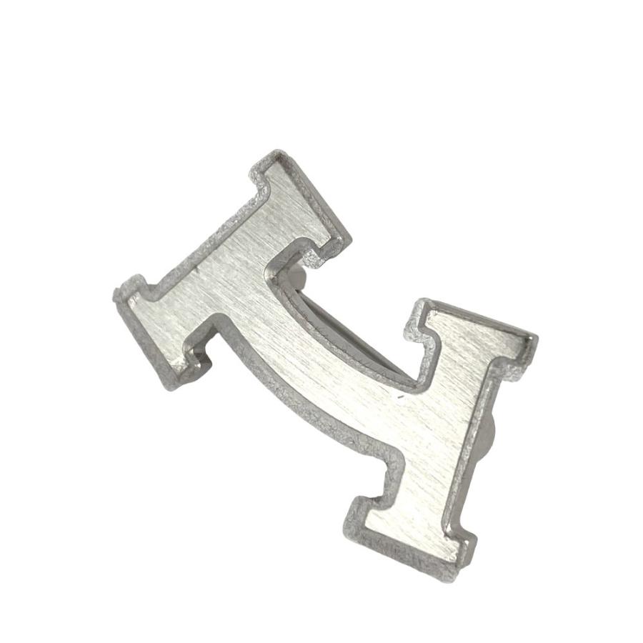 ■未使用■　エルメス H ロゴ スマイル モチーフ ピン ブローチ シルバー 箱 【123023】 |  | 01