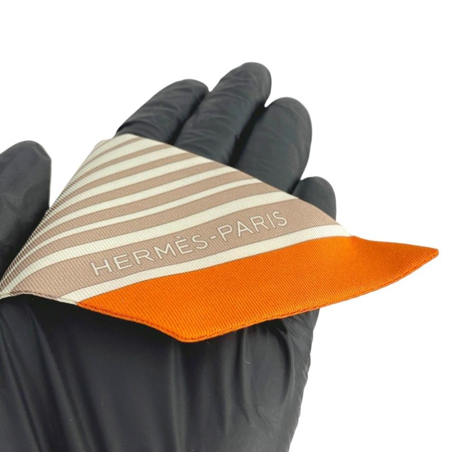 □未使用□ エルメス ツイリー スカーフ エクスリブリス シルク