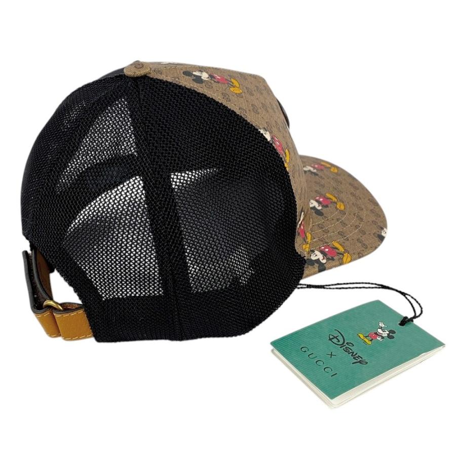 ■未使用■　グッチ 帽子 キャップ ミニGGスプリーム ミッキー ディズニー ブラウン 602979 #58 ＃M 【13680】6 |  | 01