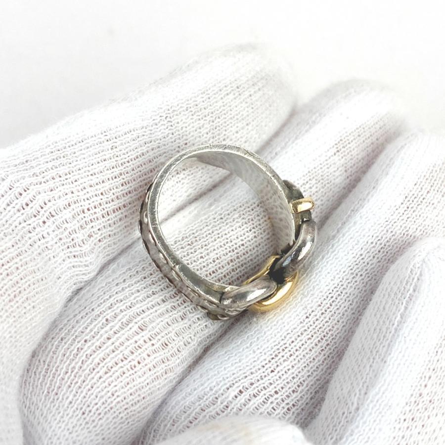 □美品□ヴィンテージ□ エルメス ベルト モチーフ リング 指輪 コンビ