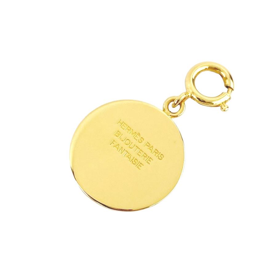 ■新同■　 エルメス セリエ チャーム トップ アクセサリー ネックレス ペンダント ゴールド GP 【142994】 |  | 01