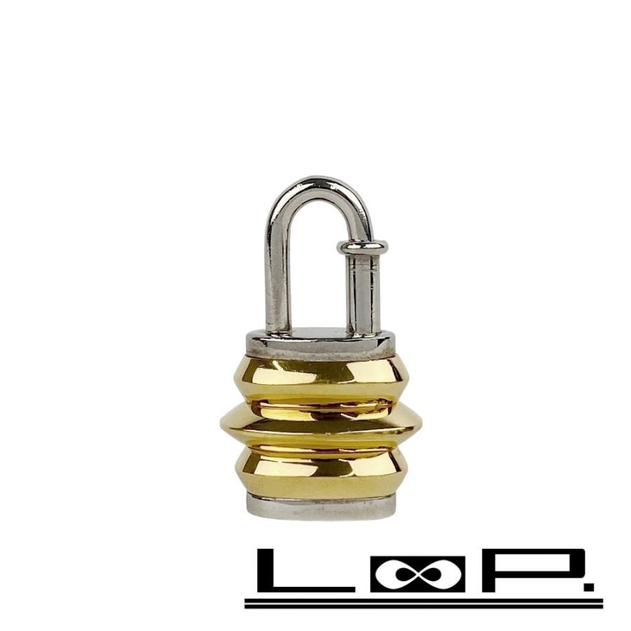 ■新同■　エルメス カデナ チャーム ランタン モチーフ GP SS ゴールド シルバー 【145315】 | 