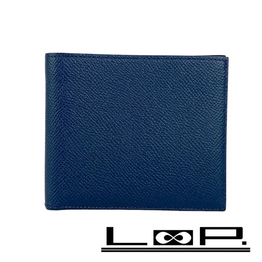 ◆SALE◆　■新同■　エルメス シチズンツイル 2つ折り 財布 札入れ エプソン ブルー マルチカラー C刻 【146190】 ◇SALE◇ □新同□ エルメス シチズンツイル 2つ折り 財布 札入れ