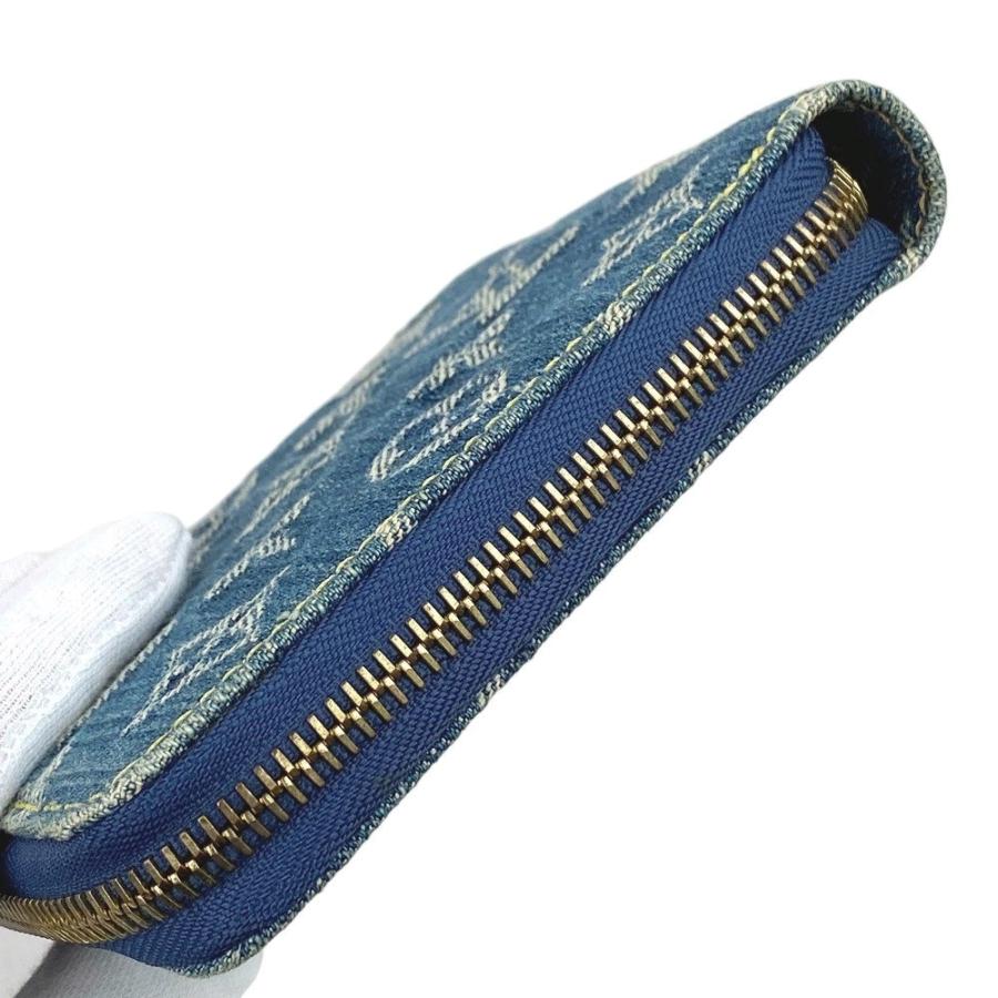 ルイヴィトン　二つ折り財布　ミニジッピー　ウォレット　デニム　M95342 ルイヴィトン二つ折り財布ミニジッピーウォレットデニムM95342