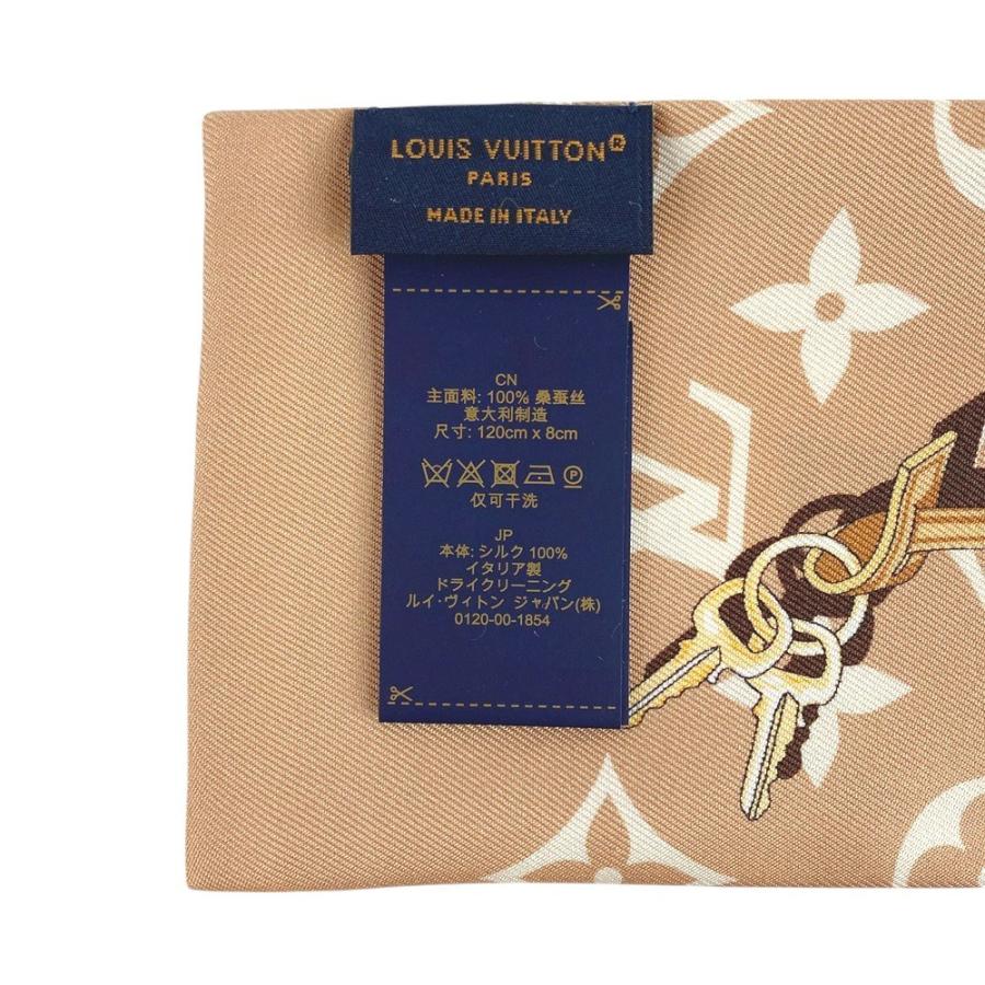 ■新品■2025年■　ルイヴィトン バンドー モノグラム コンフィデンシャル スカーフ デュンヌ シルク M79569 箱 【15721】1 |  | 03