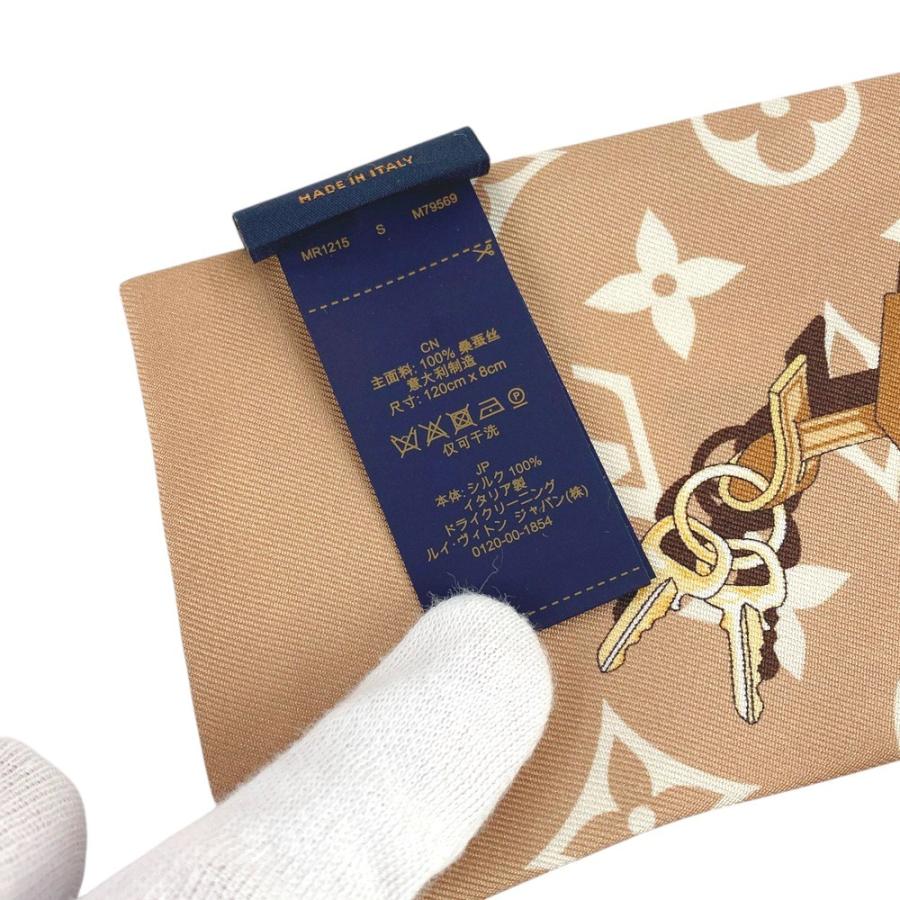 ■新品■2025年■　ルイヴィトン バンドー モノグラム コンフィデンシャル スカーフ デュンヌ シルク M79569 箱 【15721】1 |  | 04