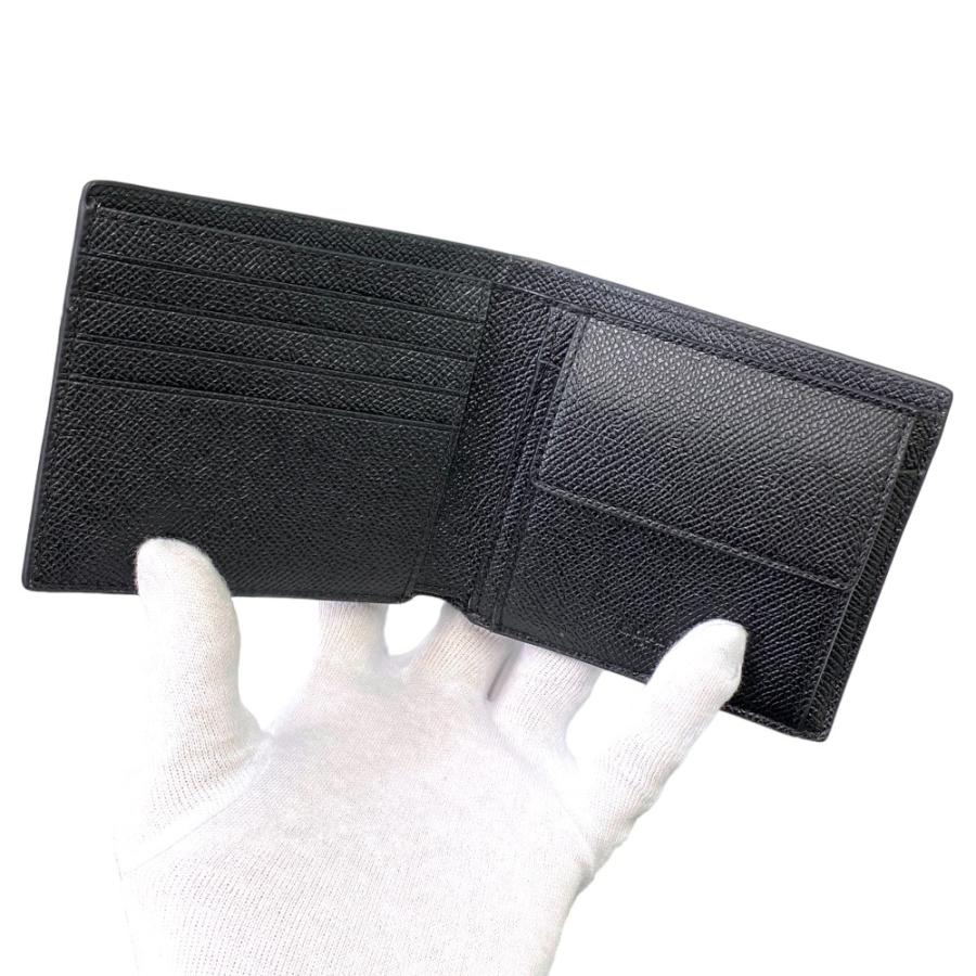 ■未使用■　コーチ 二つ折り 財布 型押し メンズ レザー ブラック 黒 CU371 【163913】 □未使用□ コーチ 二つ折り 財布 型押し メンズ レザー ブラック 黒