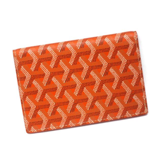 ■美品■　ゴヤール パスポートケース カード 入れ 旅行 トラベル オレンジ レザー 【16431】 |  | 01