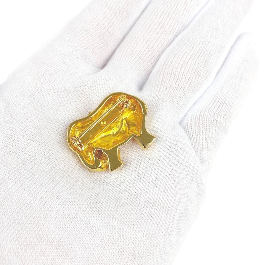 ◆SALE◆　■美品■　エルメス ブローチ エレファント 象 アニマル モチーフ ゴールド GP 【168109】 |  | 05