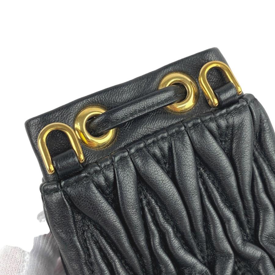 ◇お値打ち品◇ □美品□ ミュウミュウ チェーン ショルダー 巾着 ミニ