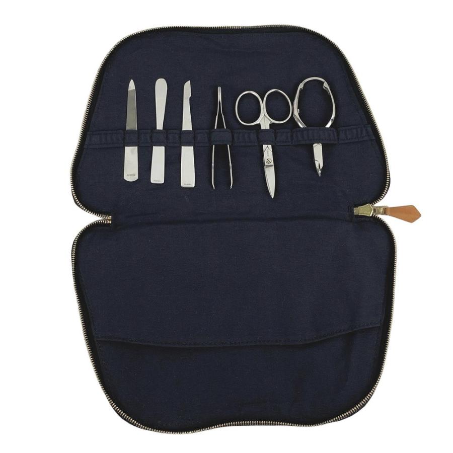 ◆SALE◆　■美品■　エルメス ネイル ケア用品 6点 セット ボリード ケース ポーチ キャンバス SS ブラック 【173967】 ◇SALE◇ □美品□ エルメス ネイル ケア用品 6点 セット ボリード