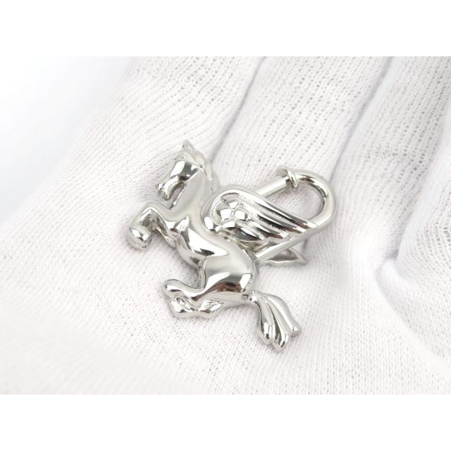 ■未使用■　エルメス カデナ ペガサス アニマル バッグ チャーム シルバー SS 箱 【18091】 |  | 01