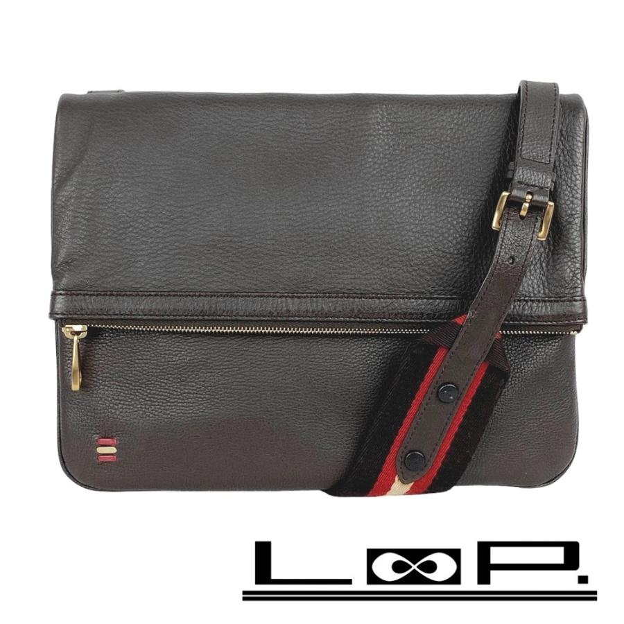 SALE!!!!■新同■　バリー ショルダー バッグ カーフ レザー ブラウン 茶  【185519】 SALE!!!!□新同□ バリー ショルダー バッグ カーフ レザー ブラウン