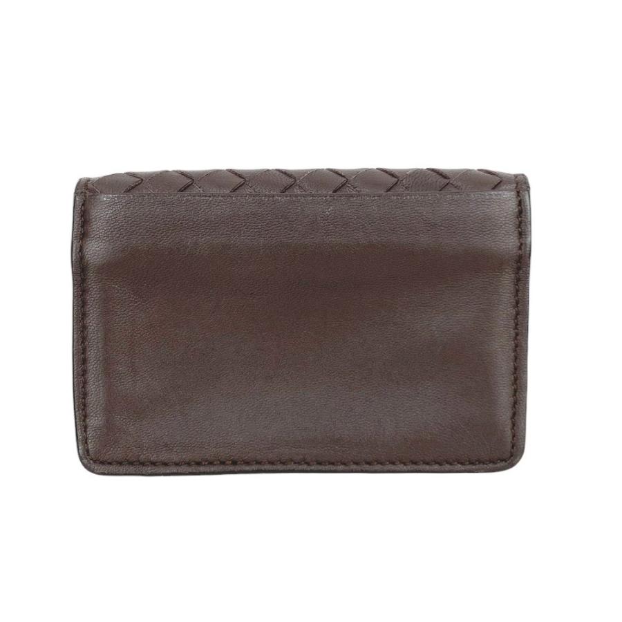 ◆SALE◆　■美品■　ボッテガヴェネタ カードケース 名刺入れ イントレチャート ブラウン レザー 133945 箱 【185625】★ ◇SALE◇ □美品□ ボッテガヴェネタ カードケース 名刺入れ イントレ
