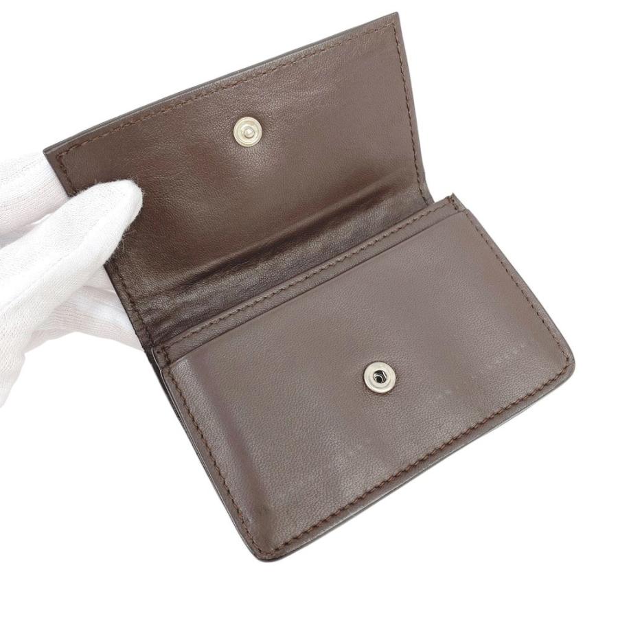 【美品✨】ボッテガヴェネタ イントレチャート カードケース 名刺入れ ブラウン ◇SALE◇ □美品□ ボッテガヴェネタ カードケース 名刺入れ