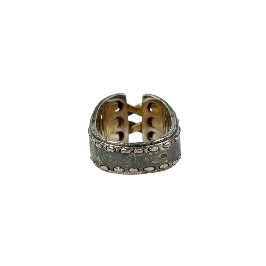 ■美品■　エルメス メキシコ リング 指輪 アクセサリー コンビ YG 750 SV 925 シルバー ゴールド #53 【186332】〇 |  | 03