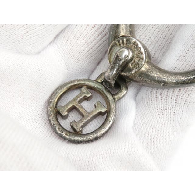 □中古□ エルメス H キーリング キーホルダー 鍵 SV 【18862